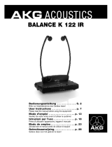 AKG BALANCE K 122 IR Owner's manual