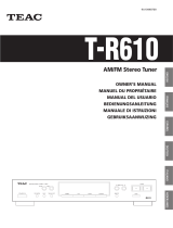 TEAC T-R610 Owner's manual