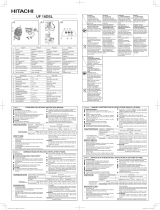 Hitachi UF18DSL Owner's manual