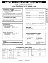 Sanyo SAP-CRV126EH Installation Instructions Manual