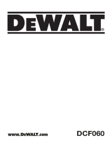 DeWalt DCF060 User manual