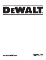 DeWalt DW862B User manual