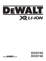 DeWalt DCD740 User manual