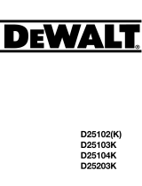 DeWalt D25102K User manual