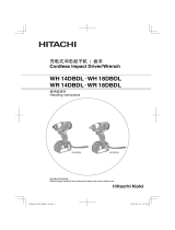 Hitachi WH 18DBDL Handling Instructions Manual