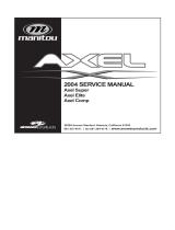 Manitou Axel Elite 2004 User manual