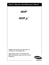 Invacare MVP jr. Owner's Operator And Maintenance Manual
