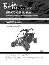 Baja motorsports BR250 Go-Kart Owner's manual