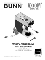 Bunn AXIOM® DV-3 Dual Volt (2 Upper/1 Lower Warmer) Owner's manual