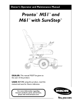 Invacare Wheelchair Pronto M61 Operating And Maintenance Manual