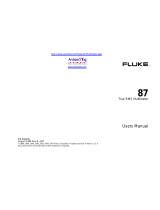 Fluke 87 User manual