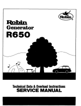 Robin R650 User manual