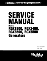 Subaru Robin Power Products RGX2400 User manual