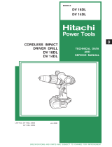 Hitachi DV18DL - 18V 3.0Ah Lithium Ion Cordless Hammer Drill User manual
