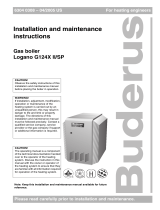 Buderus Logano G124X II/SP Installation And Maintenance Instructions Manual