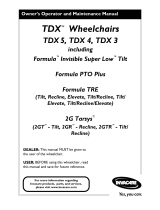 Invacare TDX 5 Owner's Operator And Maintenance Manual
