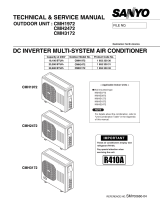 Sanyo CMH3172 - 30,600 BTU Ductless Multi-Split Air Cond/Heat Pump Technical & Service Manual