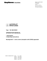 Raytheon Autopilot NP2015/NP2025 Operating instructions