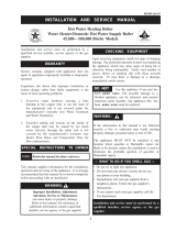 Lochinvar 000 - 500 Installation and Service Manual