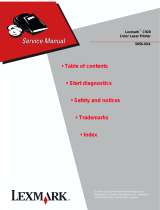 Lexmark C920 SERIES User manual