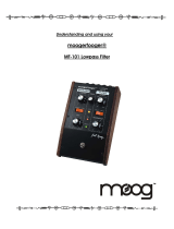 Moog MF-101 User manual