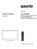 Sanyo LCD-22XR9DB User manual