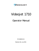 VIDEOJET 1710 User manual