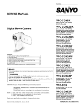 Sanyo VPC-CG9 - Xacti Camcorder - 9.1 MP User manual