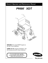 Invacare P9000 XDT Owner's Operator And Maintenance Manual