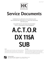 HK Audio ADX 115 Sub B Service Documents