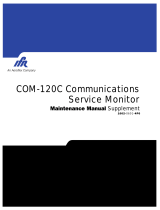 Aeroflex COM-120C Maintenance Manual Supplement