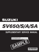 Suzuki SV650 Supplementary Service Manual