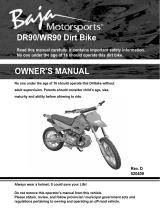 Baja motorsports WR90 Owner's manual