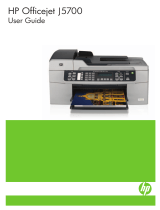 HP Officejet J5700 All-in-One Printer series User guide