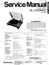 Technics SL-1200MK2 User manual