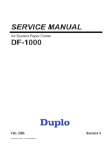 Duplo DF-1000 User manual