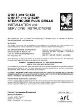 Falcon STEAKHOUSE PLUS G1518 Installation And Servicing Instructions