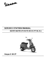 VESPA 664787 Service Station Manual