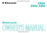 Kawasaki Z800 ABS Owner's manual