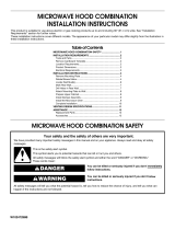 Whirlpool MMV5208WS - 2.0 cu. Ft. Combination Range Hood-Microwave Owner's manual