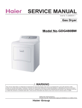 Haier GDG480BW User manual