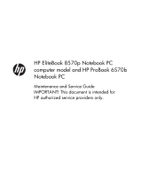 HP (Hewlett-Packard) ProBook 6570b Notebook PC User manual