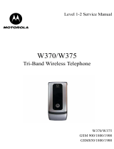 Motorola W375 User manual