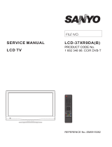 Sanyo LCD-37XR9SDA User manual