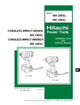 Hitachi WH 14DSL Technical Data And Service Manual