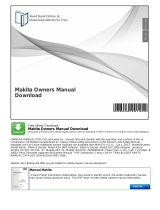 Makita SSC1000 User manual