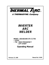 ESAB Inverter Arc Welder Model 130/150/190 GTS CC/TIG User manual