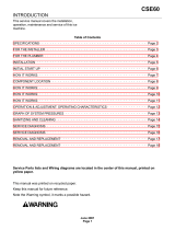 Scotsman CSE60 User manual