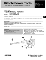Hitachi DH 38MS Technical Data And Service Manual