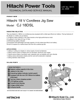Hitachi CJ 18DSL Technical Data And Service Manual